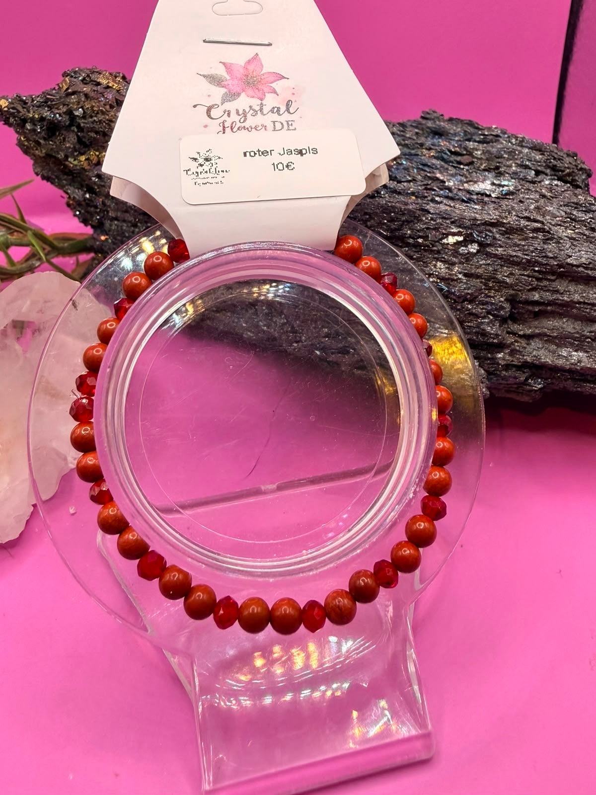 Roter Jaspis Handmade Armband