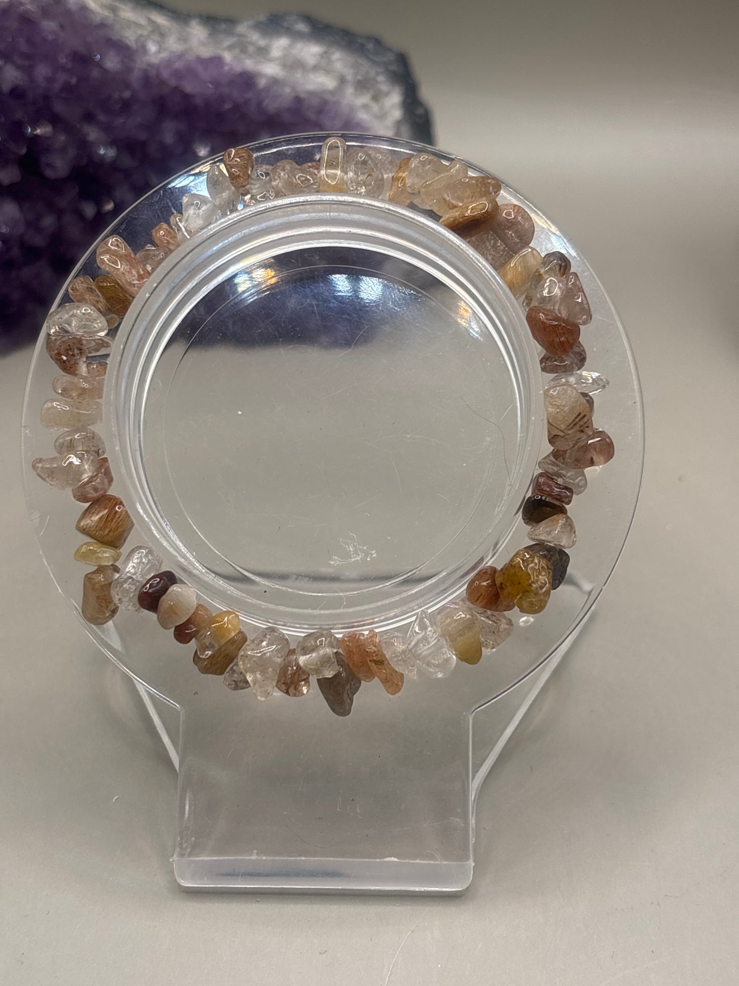 Hämatoidquarz Splitterarmband