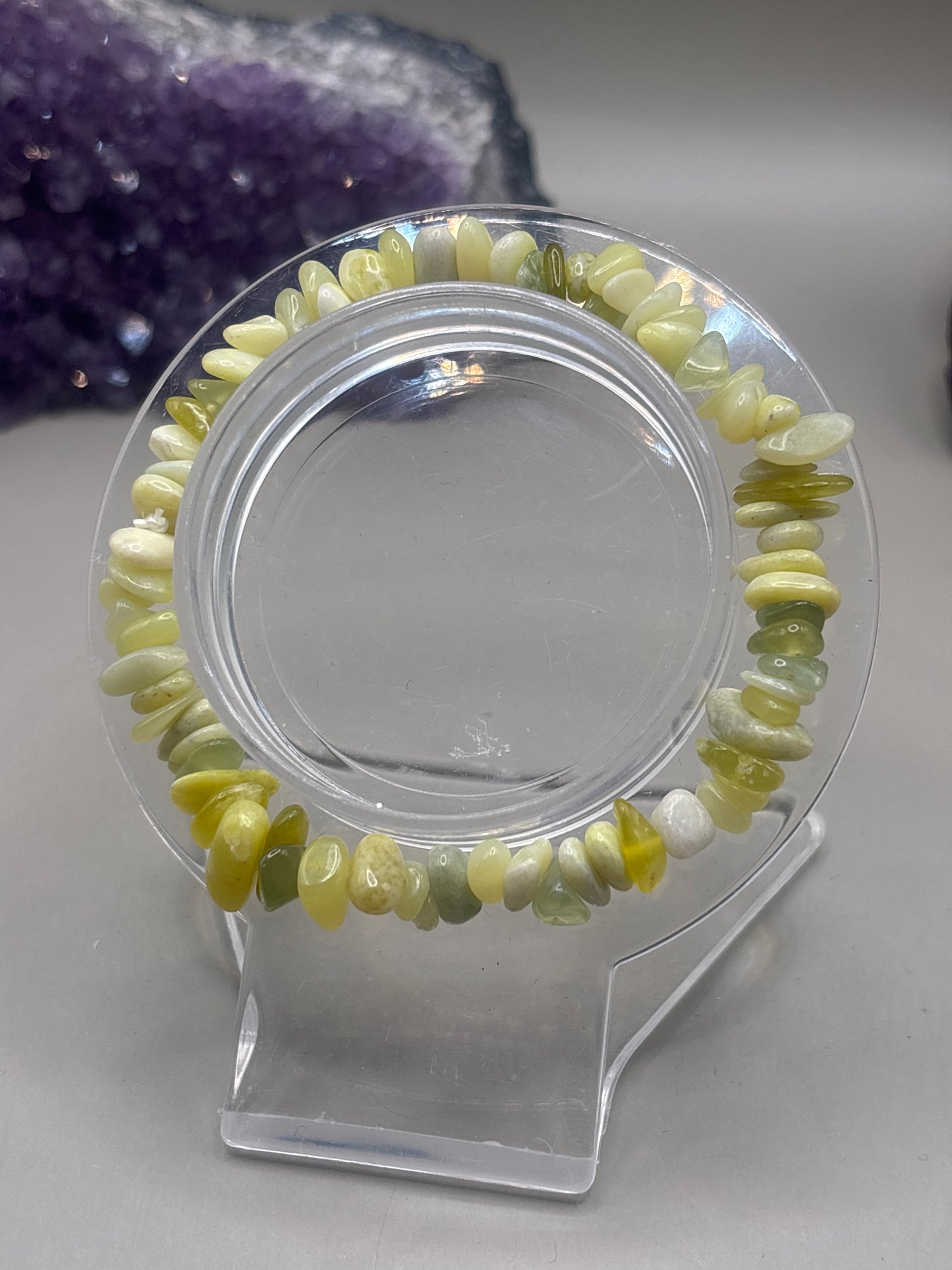 Limettenjade Splitterarmband