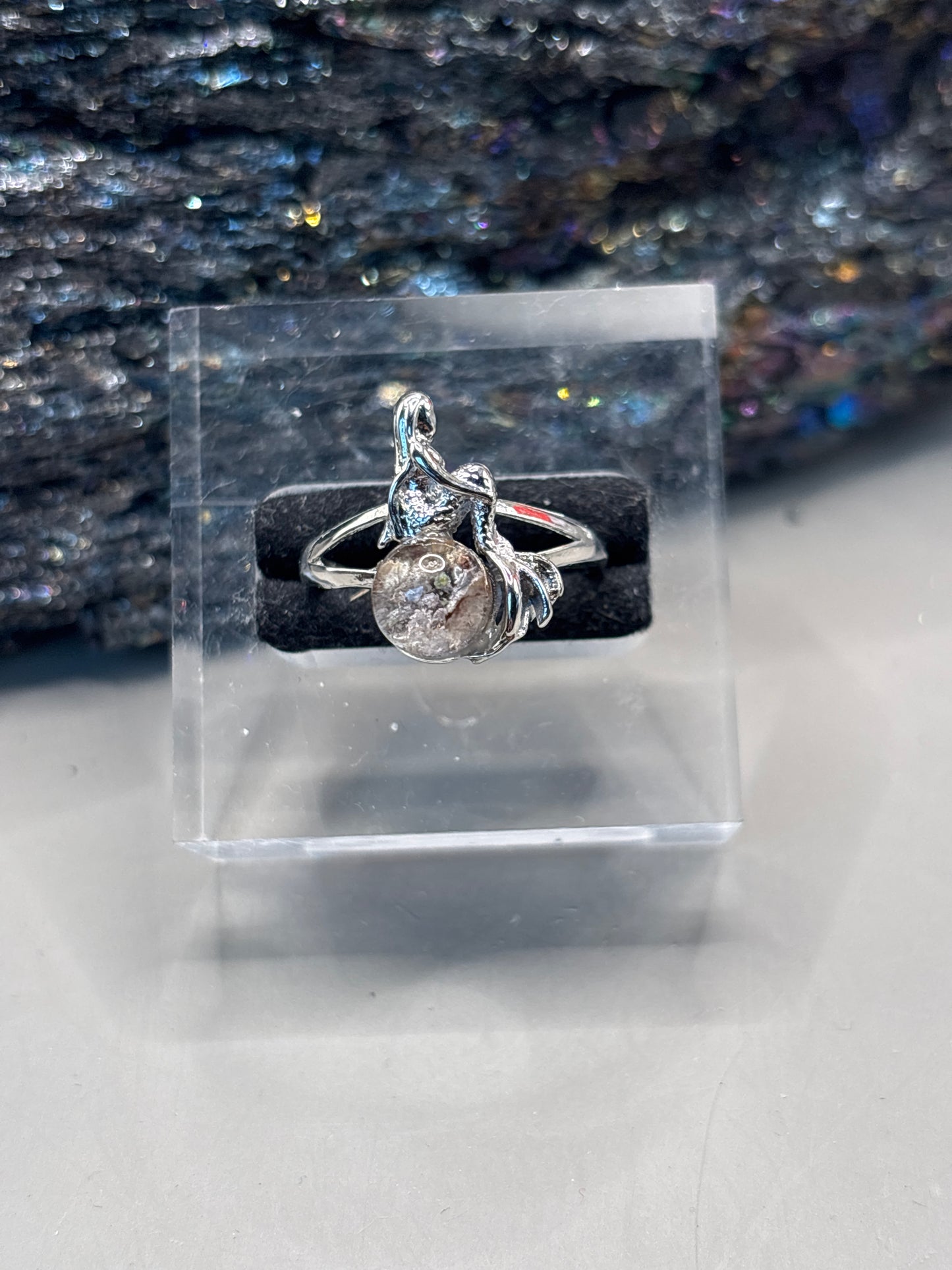 Gartenquarz als Meerjungfrau Ring