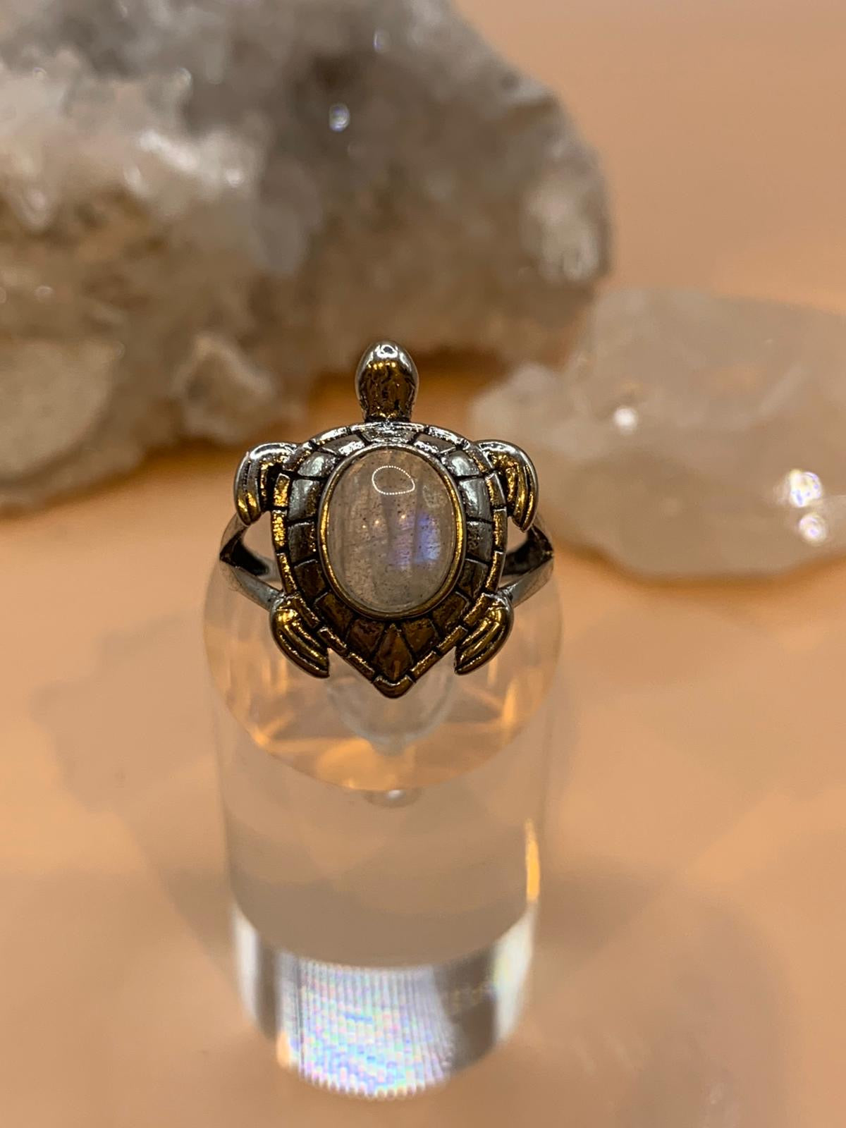 Labradorit Schildkröte Ring