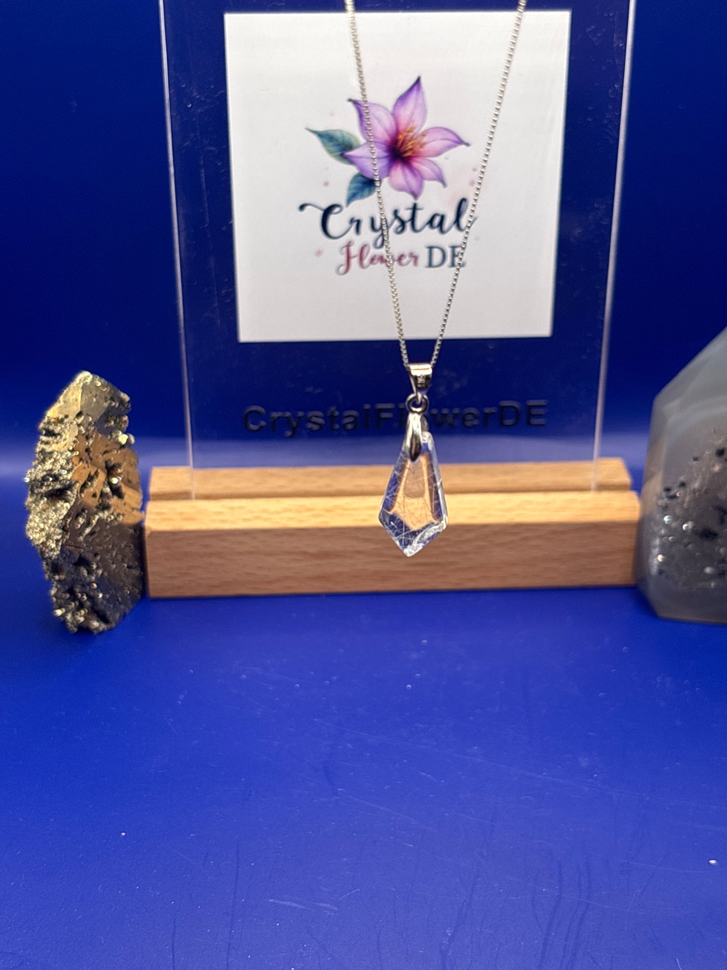 Rutilquarz Kette Silber