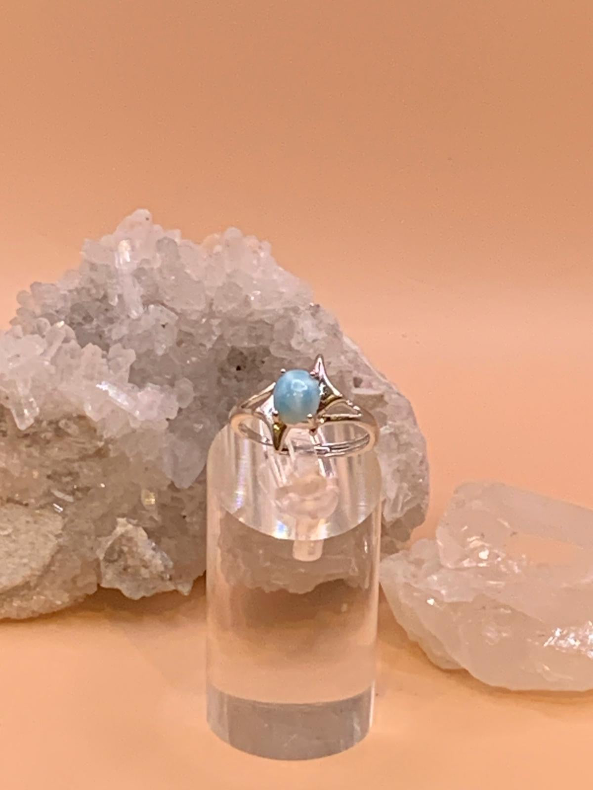 Larimar Stern Ring