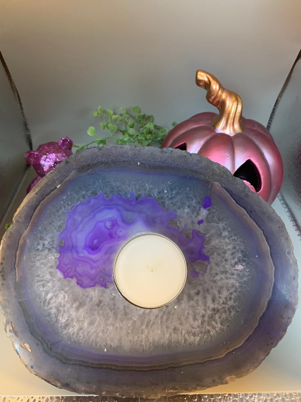 Achat Teelichthalter