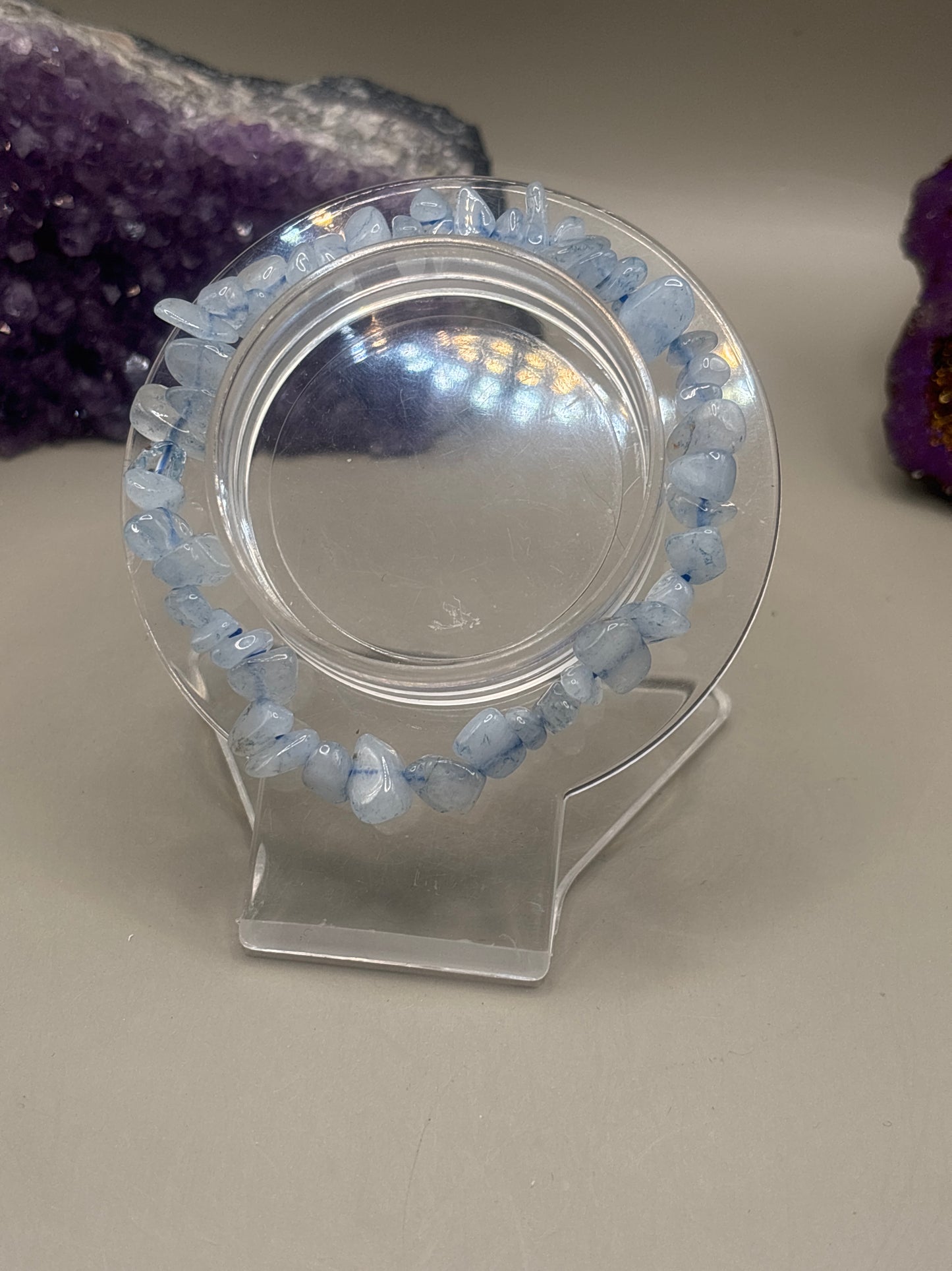 Aquamarin Splitterarmband