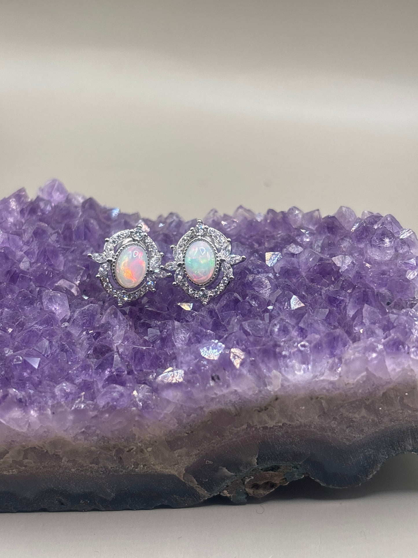 Opal Prinzessinnendesign Ohrstecker