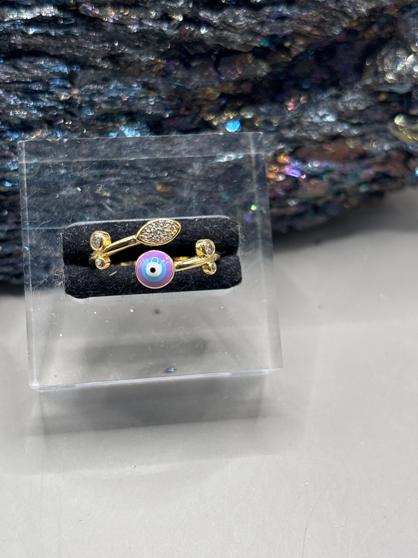 Moissanit mit Auge Ring