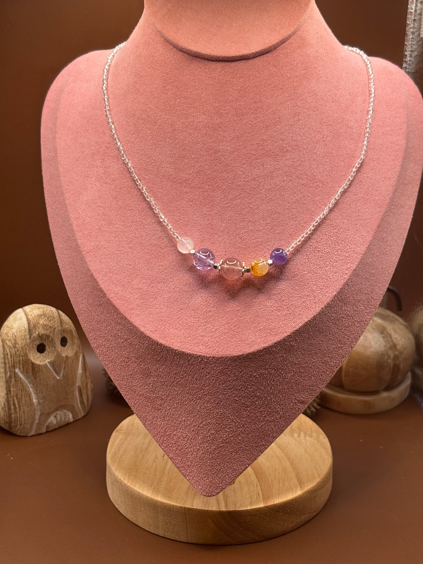 Bergkristall mit Fluorit