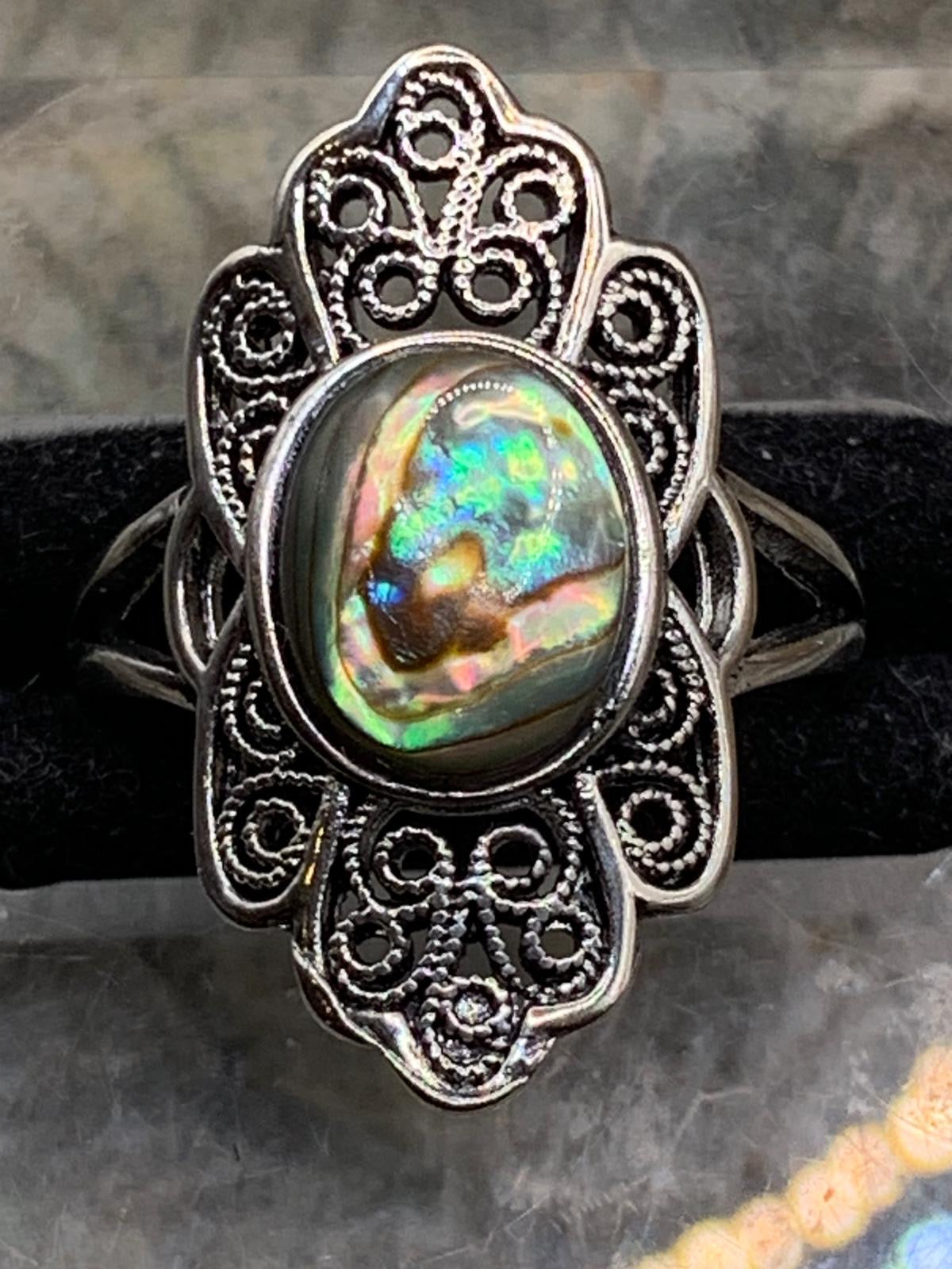 Ablone Ring im Vintagedesign