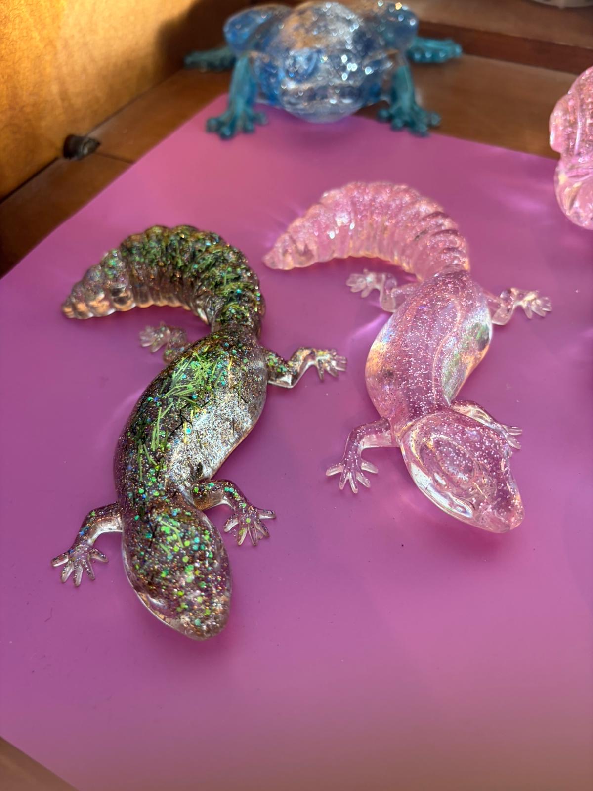 Echsen aus Epoxidharz