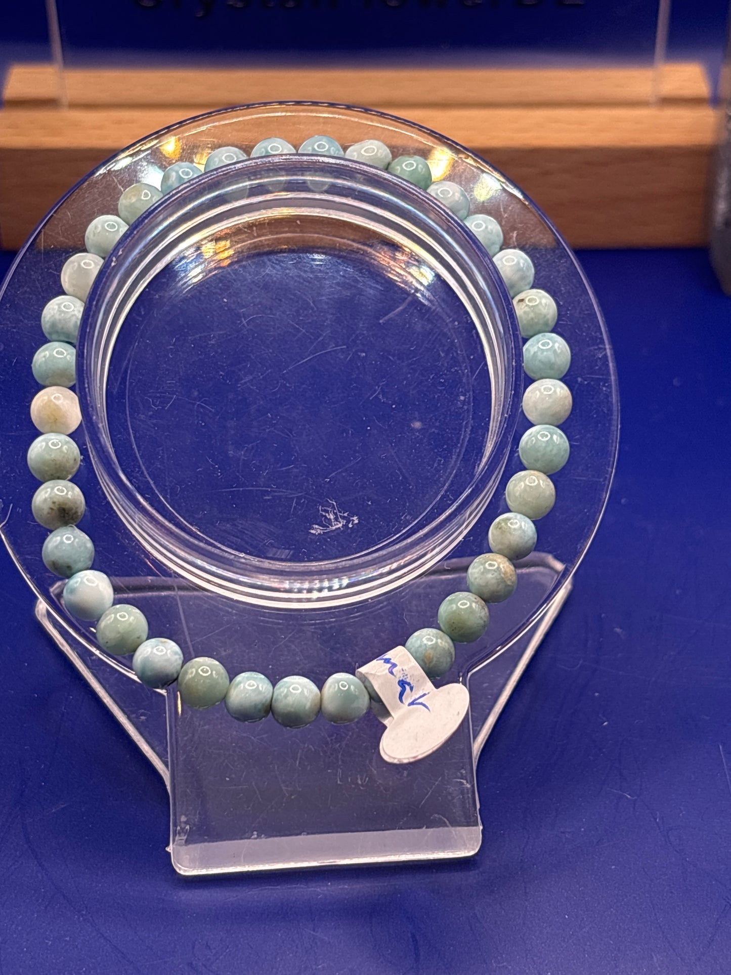 Larimar Perlenarmband