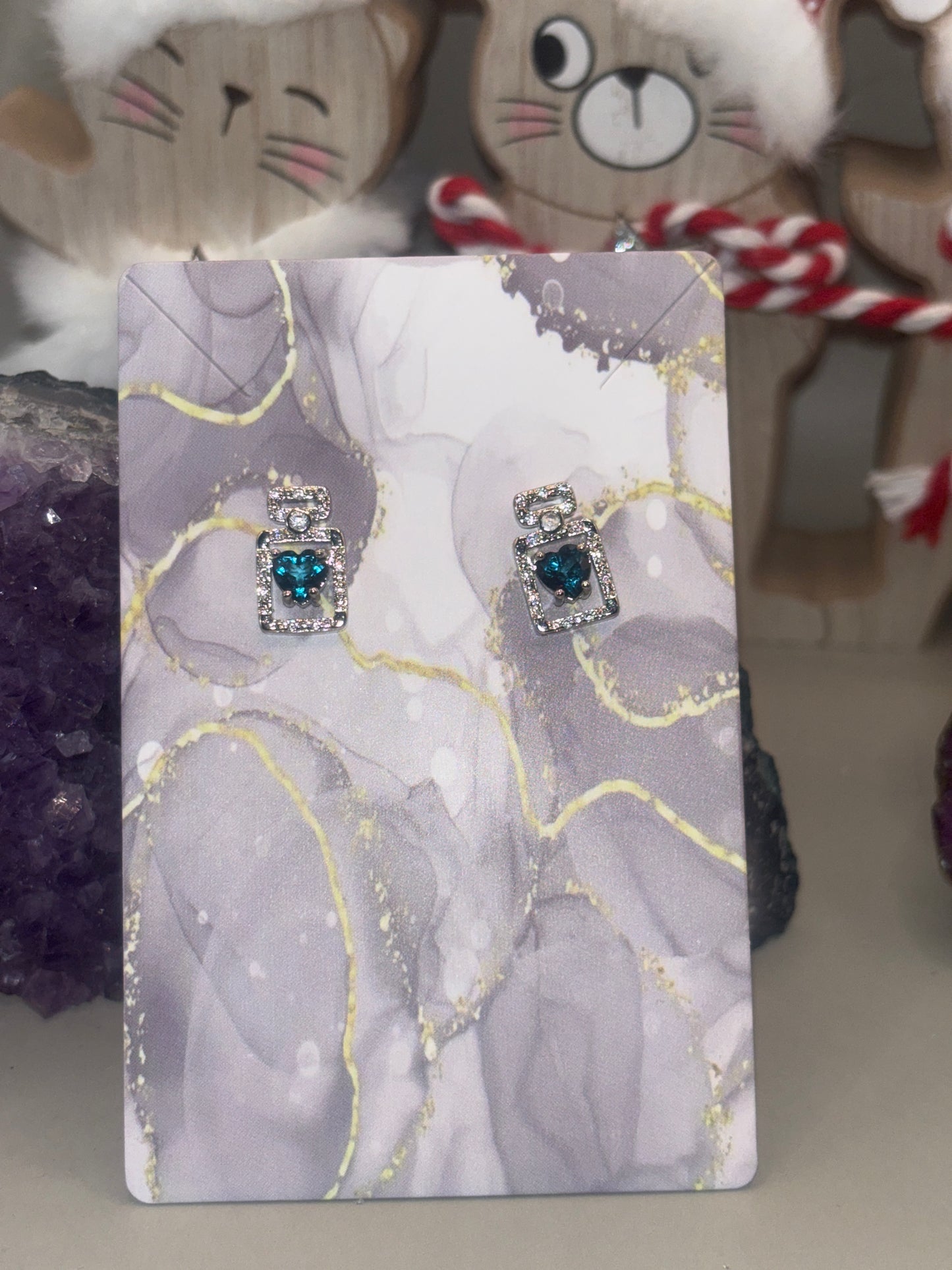 Londonblue Topas Parfümfläschchen Ohrstecker