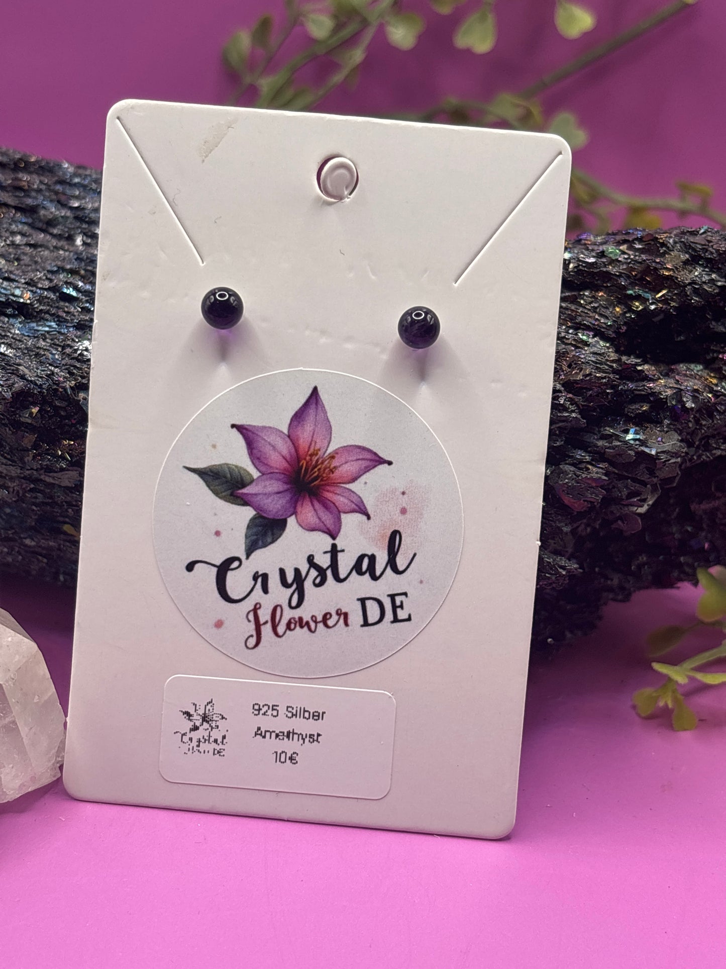 Amethyst Perlen Ohrstecker