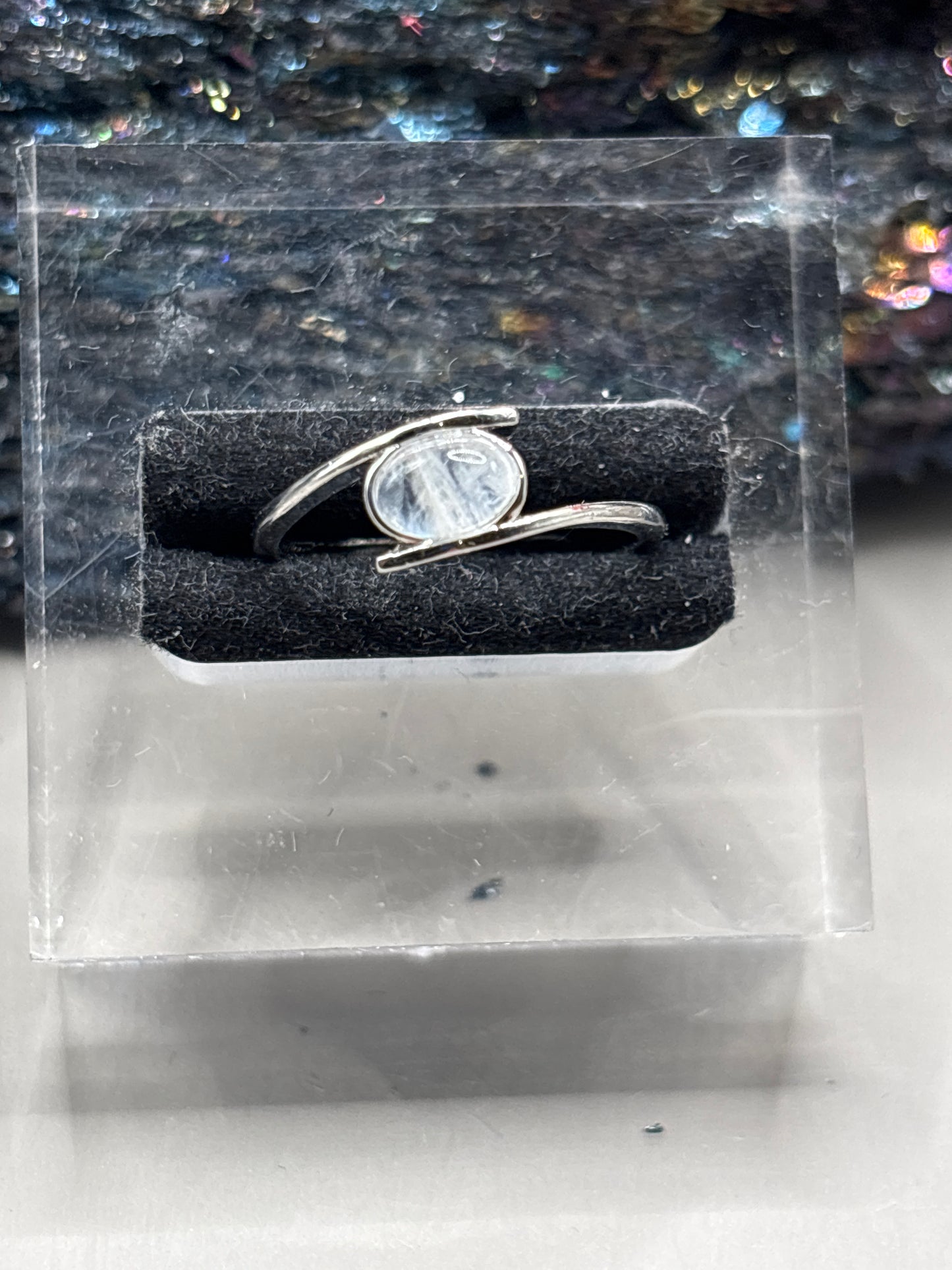 Mondstein schlichter Ring