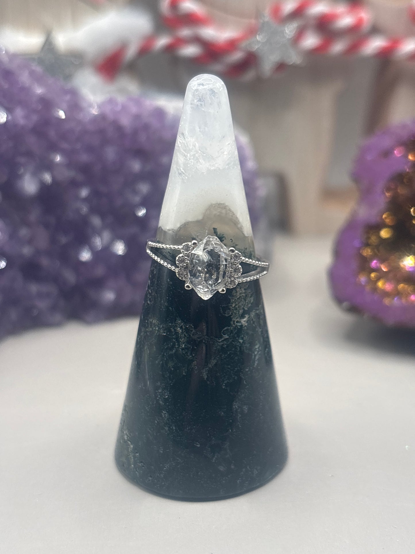 Herkimer Diamant Ring