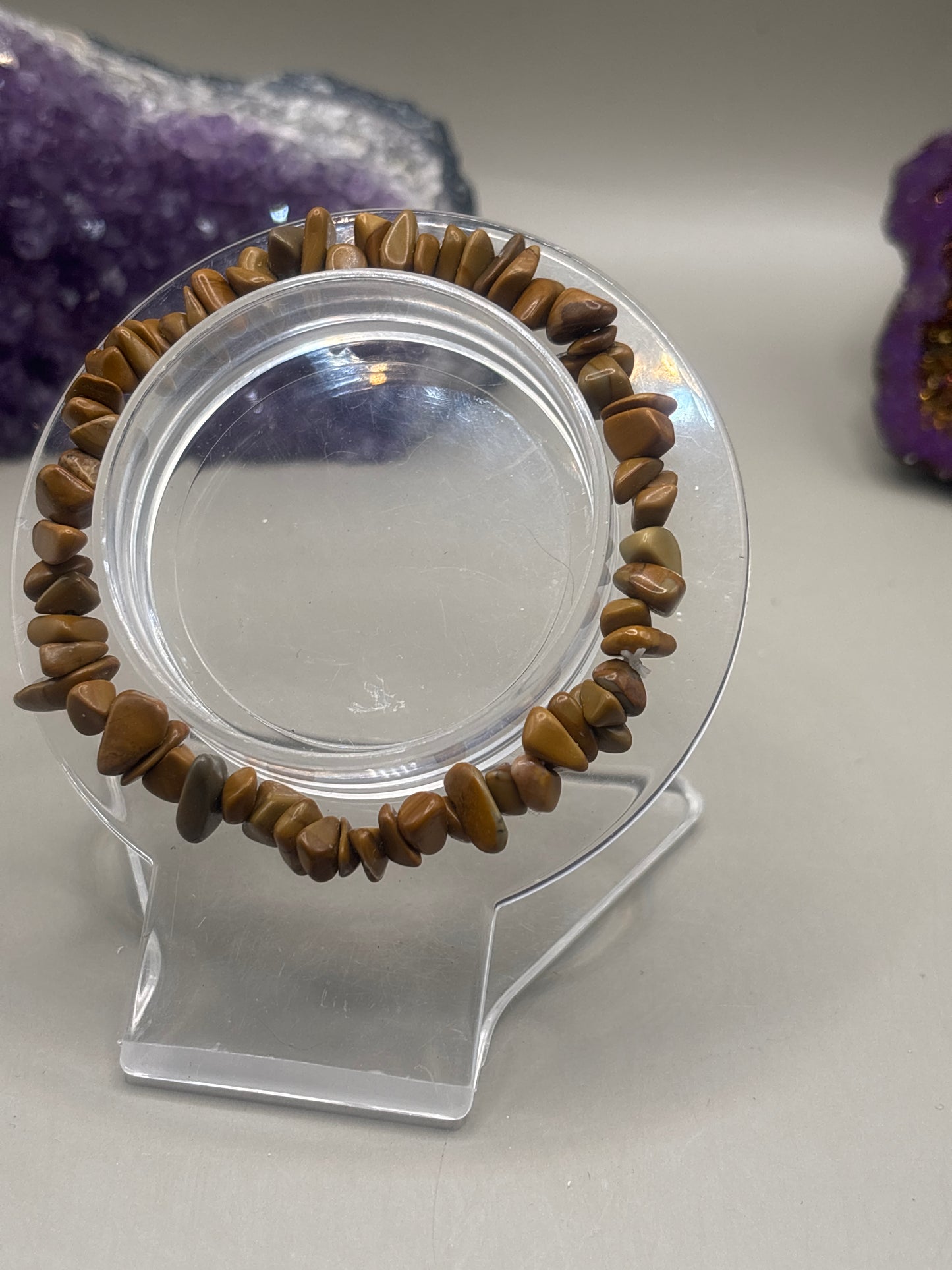 Gelber Jaspis Splitterarmband