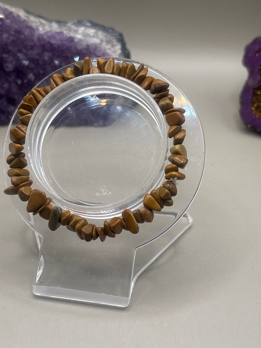 Gelber Jaspis Splitterarmband