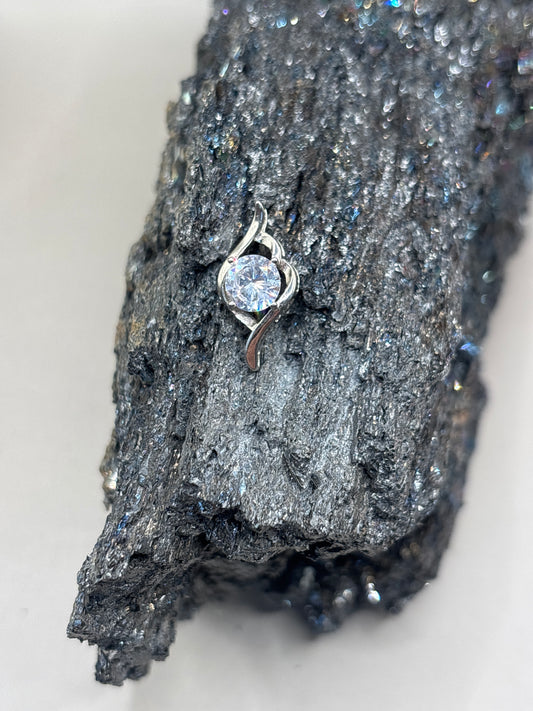 Zirkontropfen Kettenanhänger