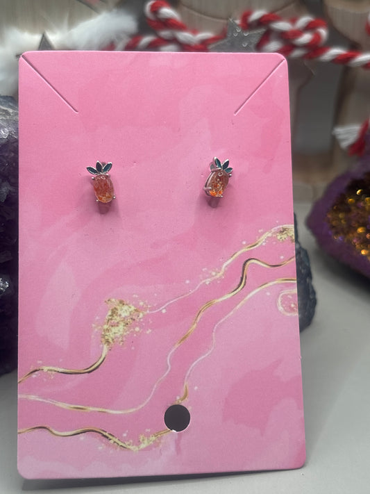 Sonnenstein Ananas Ohrstecker