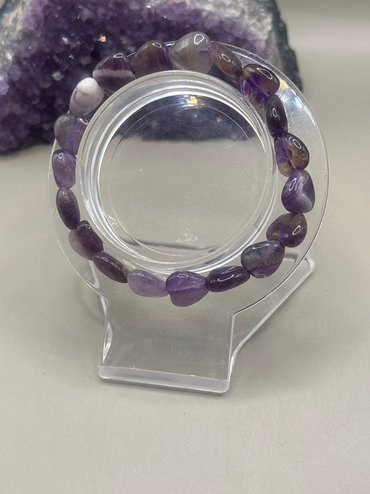 Amethyst Herzen Armband