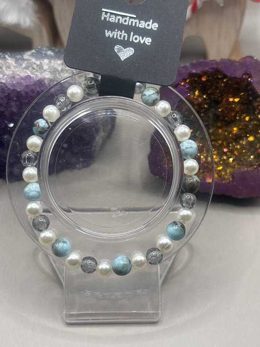 Larimar Armband Handmade