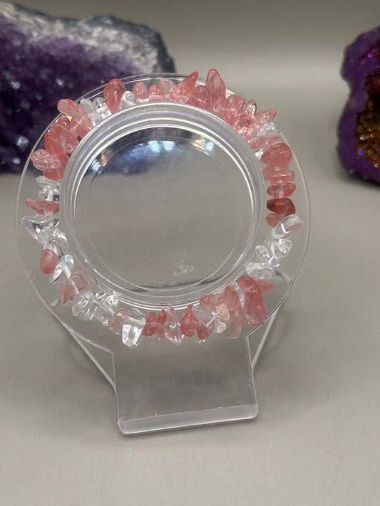 Cherryquarz Splitterarmband