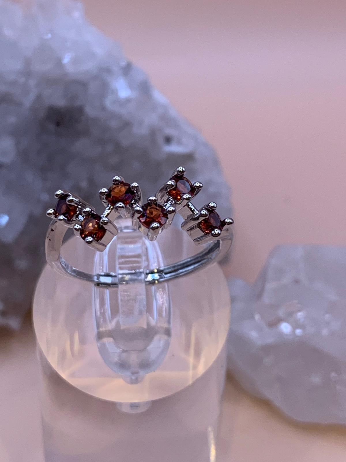 Schlichter Granat Ring