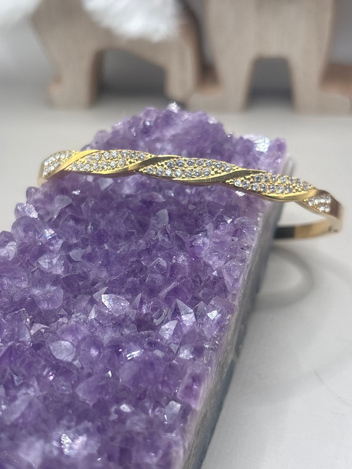 Zirkon Wellenarmreif