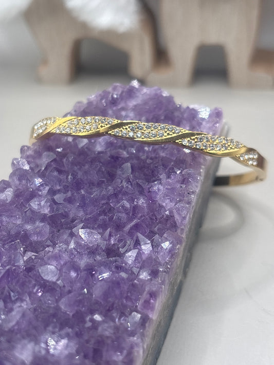 Zirkon Wellenarmreif