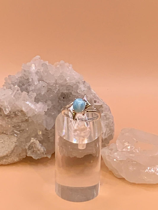 Larimar Stern Ring