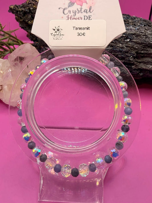 Tansanit facettiert Handmade Armband