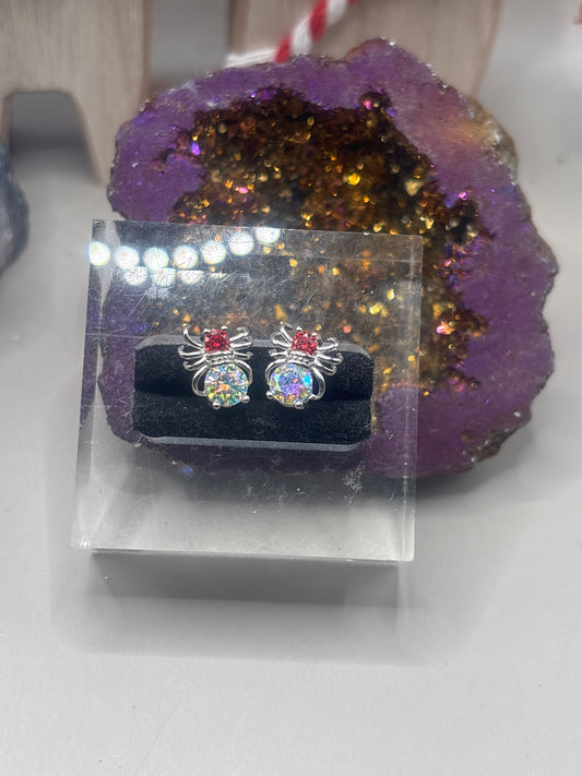 Moissanit Spinnen Ohrstecker