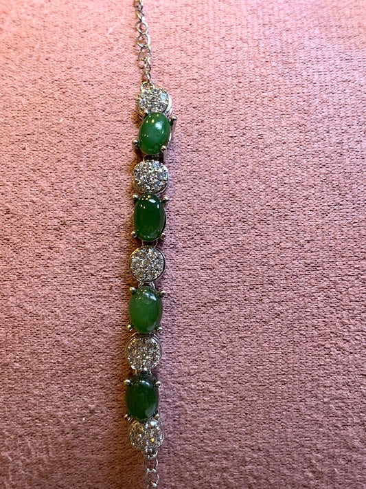 Grüne Jade Armband klassisches Design