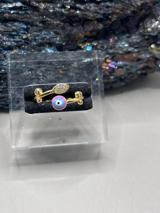 Moissanit mit Auge Ring