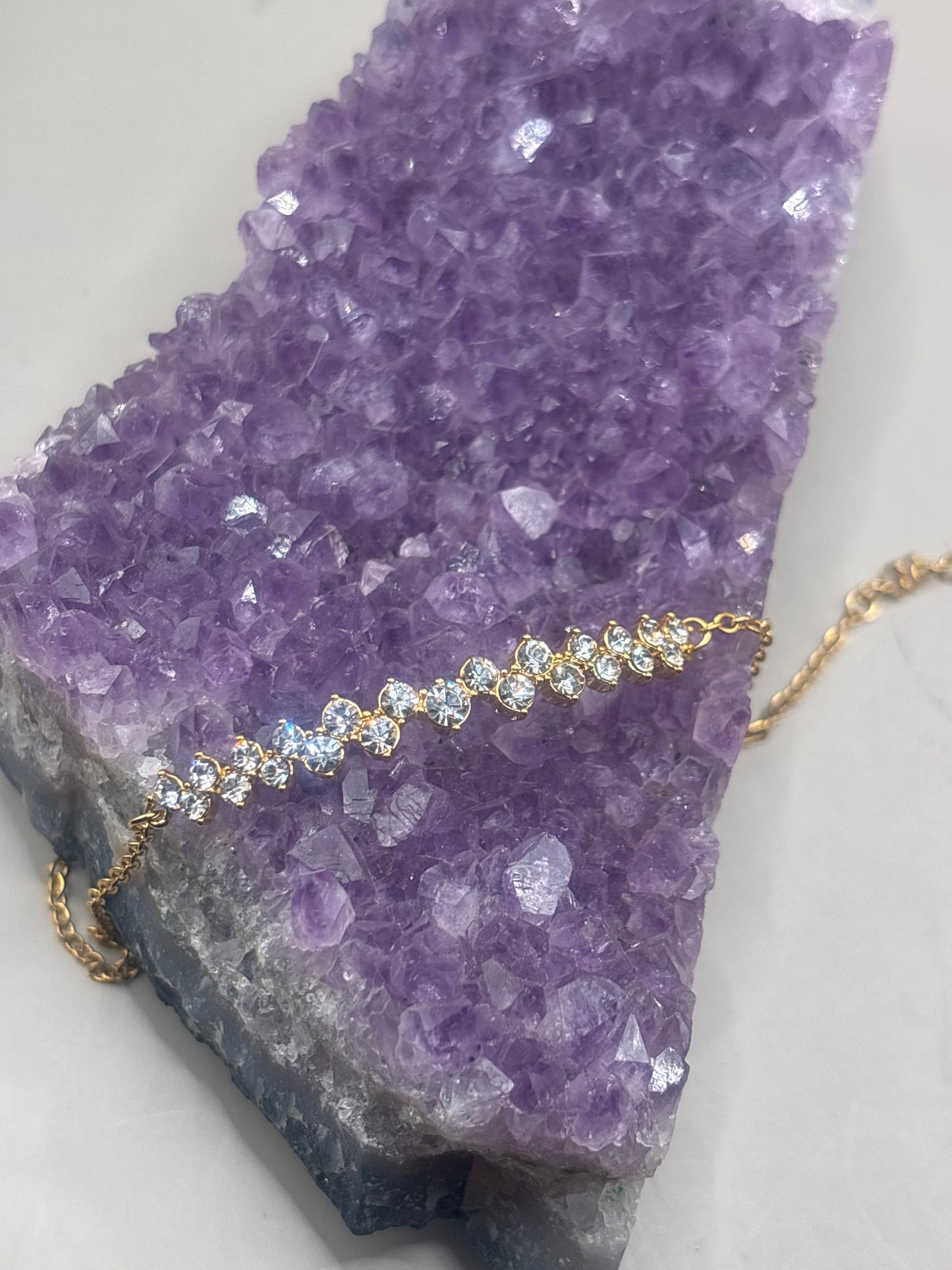 Zirkon Armband zweireihig