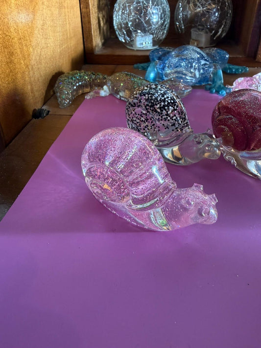 Schnecken aus Epoxidharz