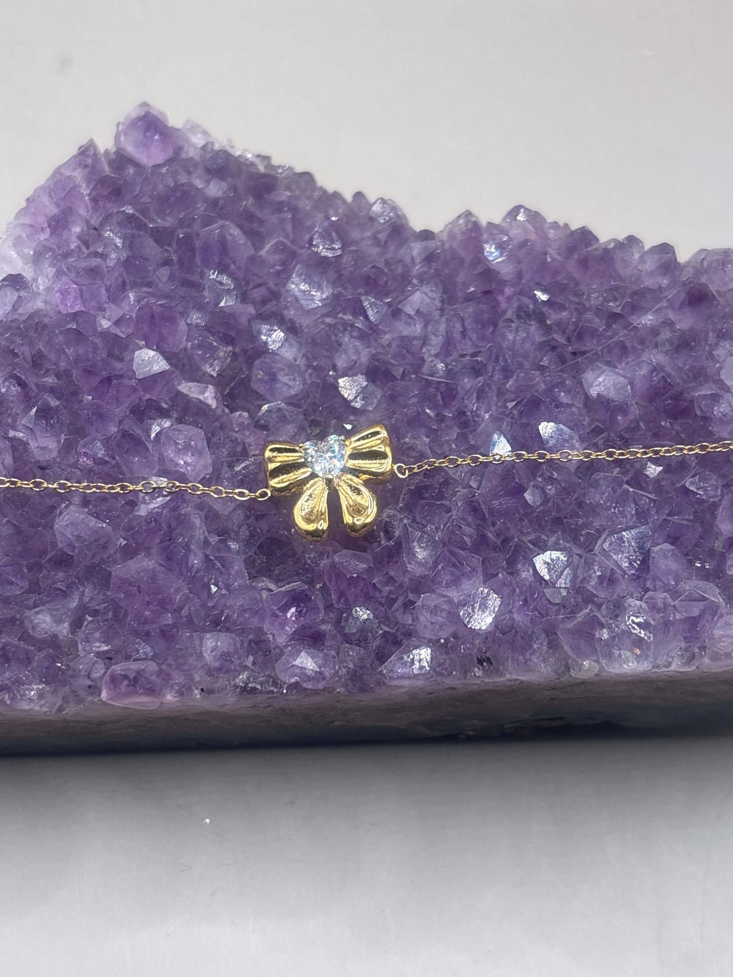 Zirkon als Schleife Armband