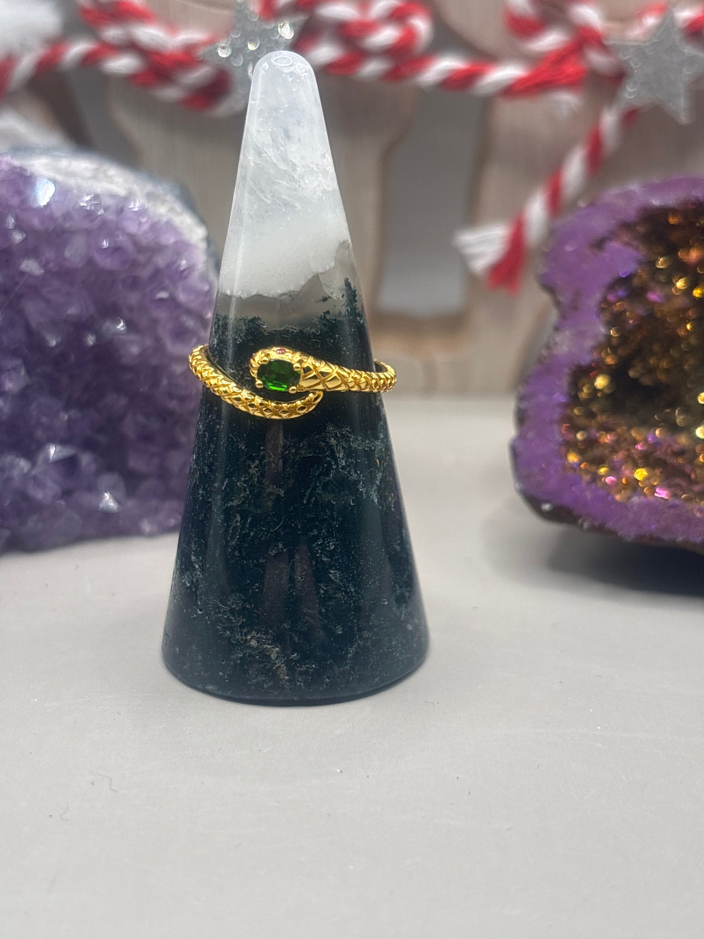 Diopsid Schlangen Ring