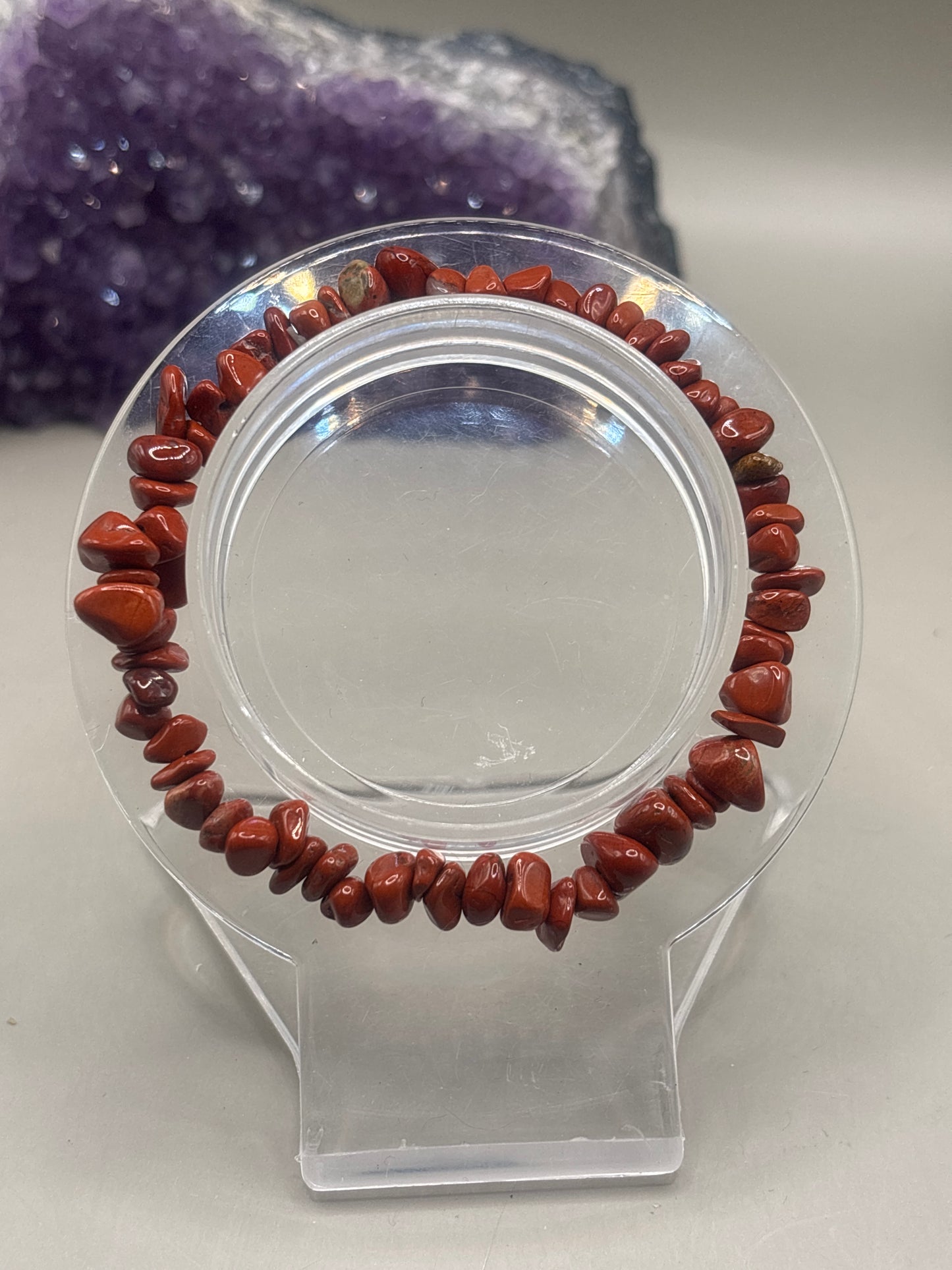 Roter Jaspis Splitterarmband