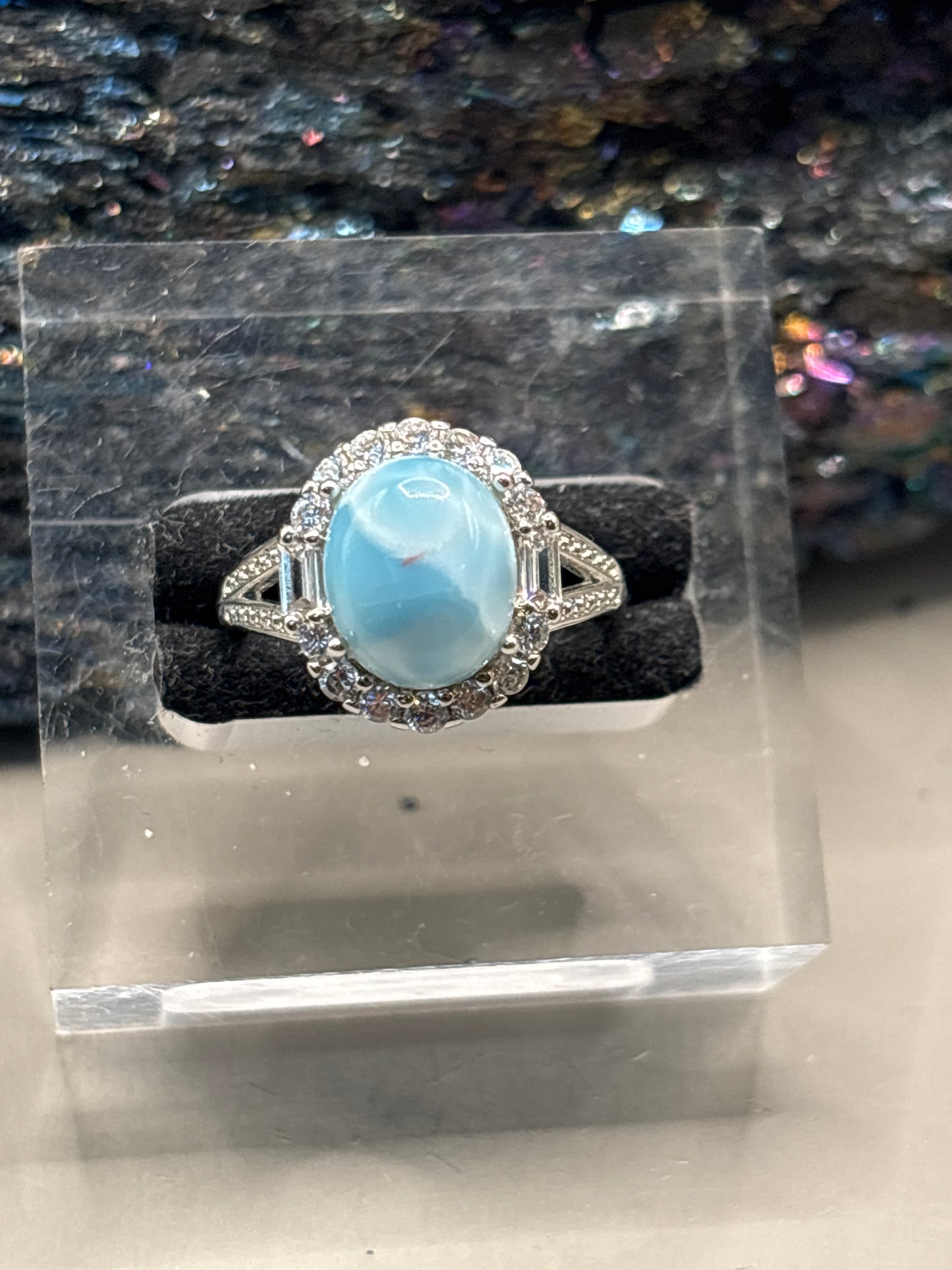 Großer Larimar Ring