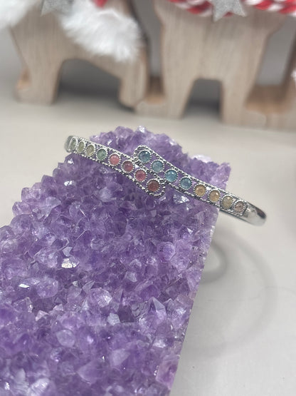 Bunter Turmalin Armreifen in verschiedenen Designs