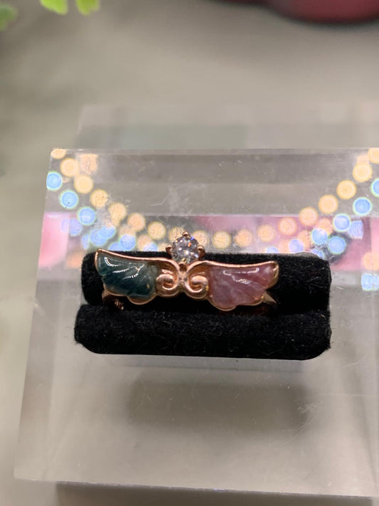 Bunter Turmalin im ägyptischen Design und Zirkon