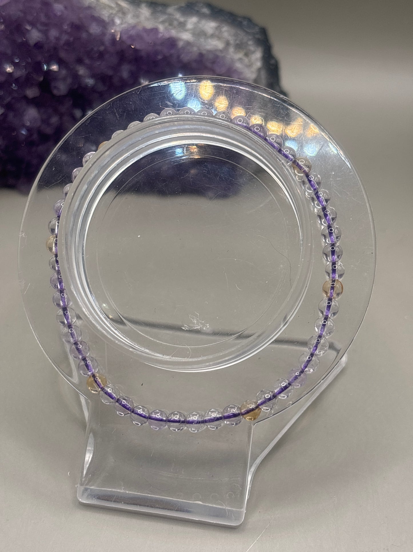 Ametrin Perlenarmband