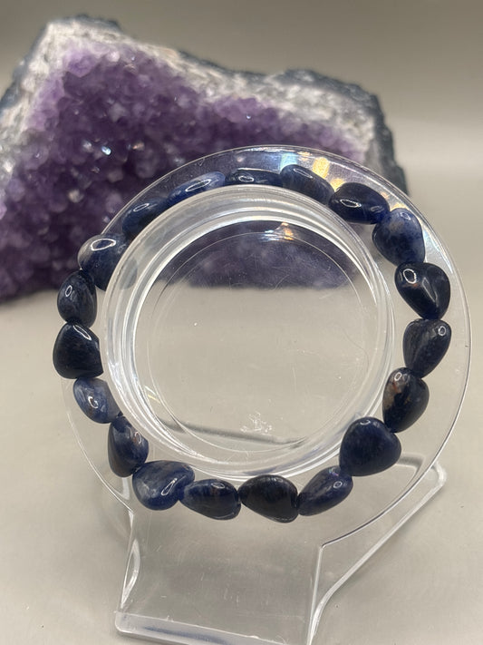 Sodalith Herzen Armband