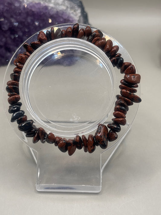 Mahagoniobsidian Splitterarmband