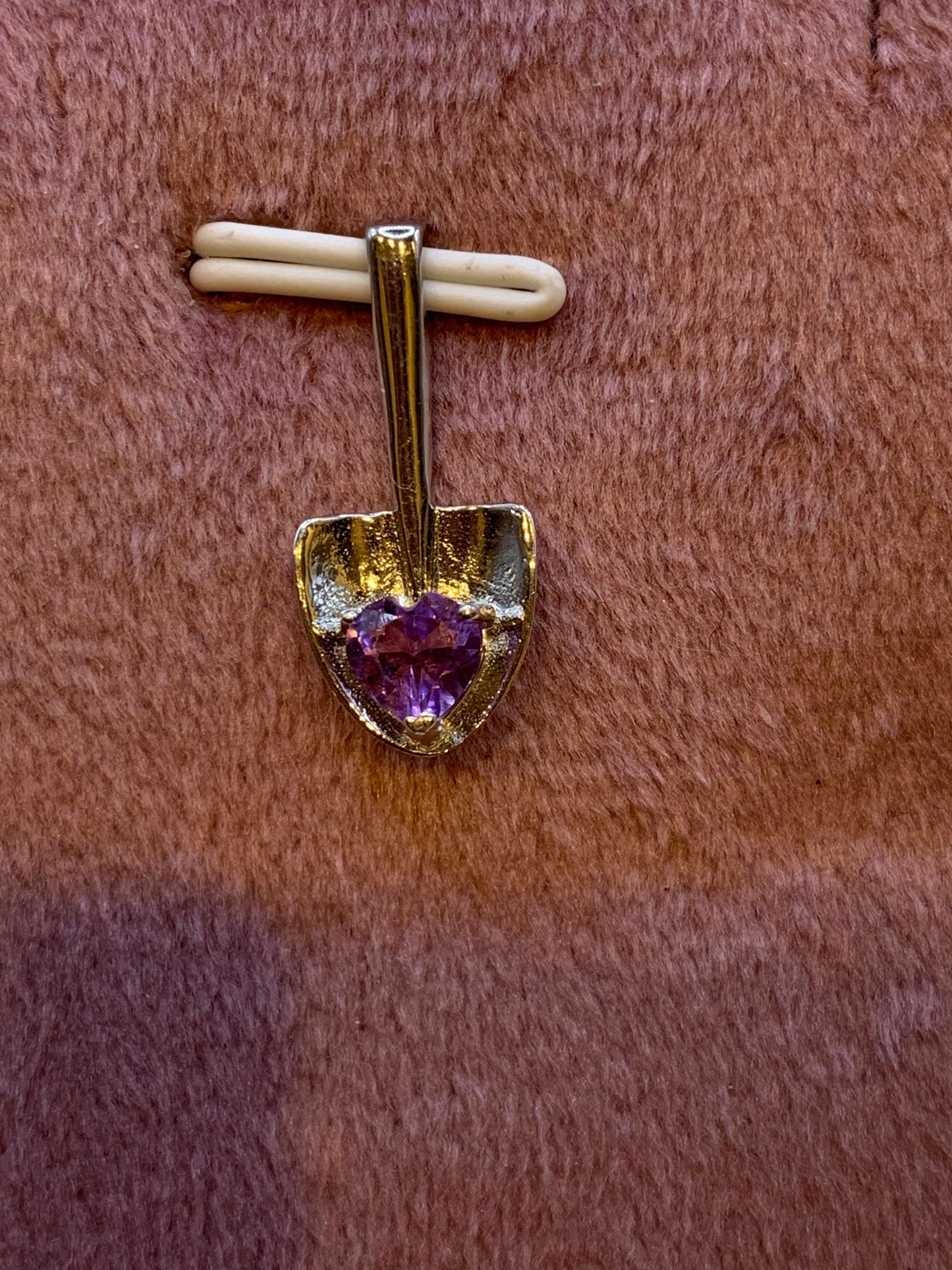 Amethyst Anhänger Schaufel