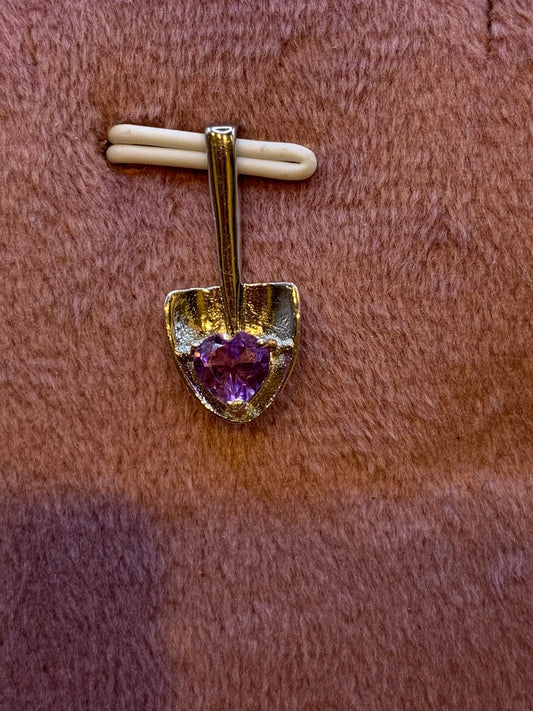 Amethyst Anhänger Schaufel