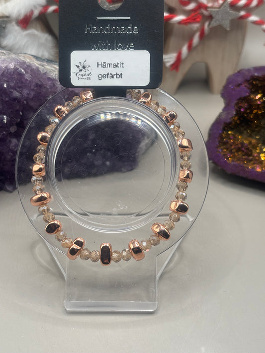 Hämatit Splitterarmband Handmade