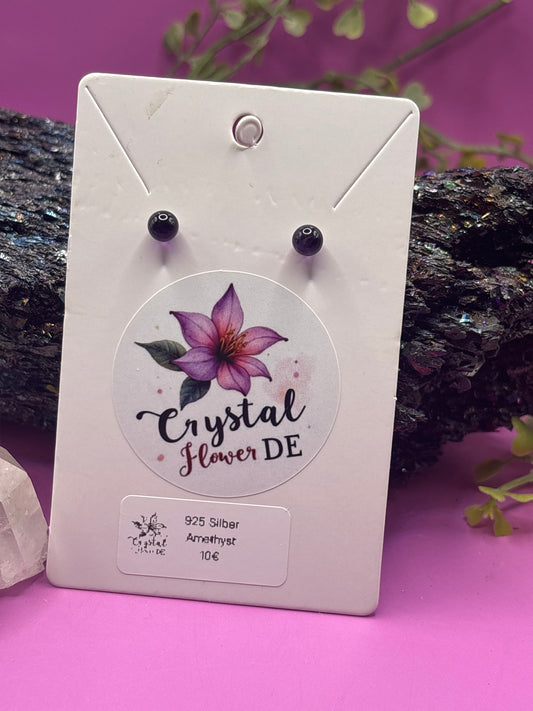Amethyst Perlen Ohrstecker