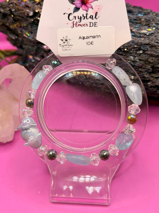 Aquamarian Nugget Handmade Armband